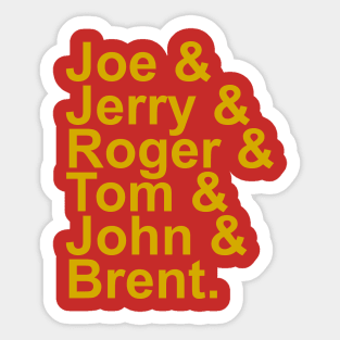 Remembering the 49ers of the 80s Sticker